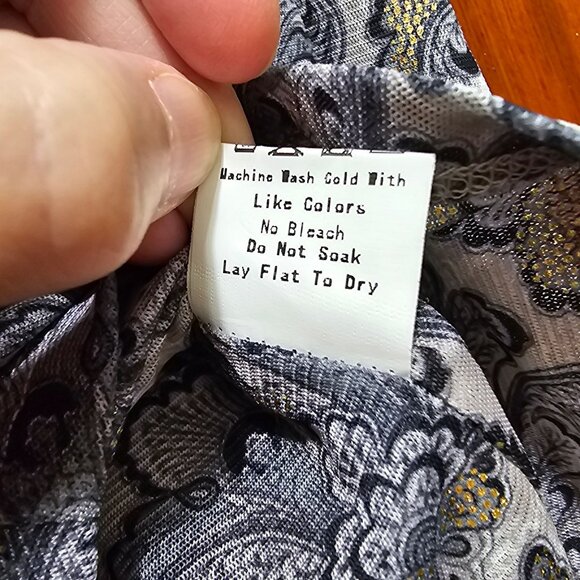 Bliss Ruched Mesh Turtleneck Blouse Small‎ - Picture 7 of 9